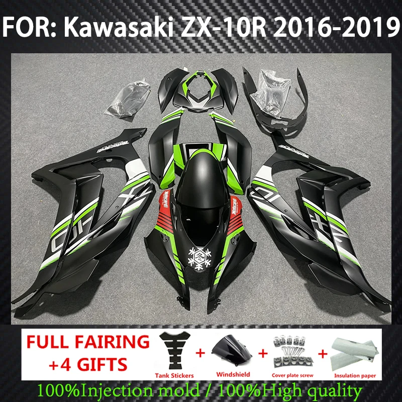 

New Motorcycle for ZX-10R 16-19 years ZX10R 2016 2017 2018 2019 Full Fairing Kits ABS Injection Plastics ZX10R Bodywork Cowling