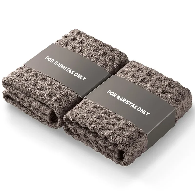 4-Pack Waffle-Shaped Towels Absorbent Lint-Free Quick-Drying Kitchen Cleaning Cloths for Coffee Machines And Bar Counters