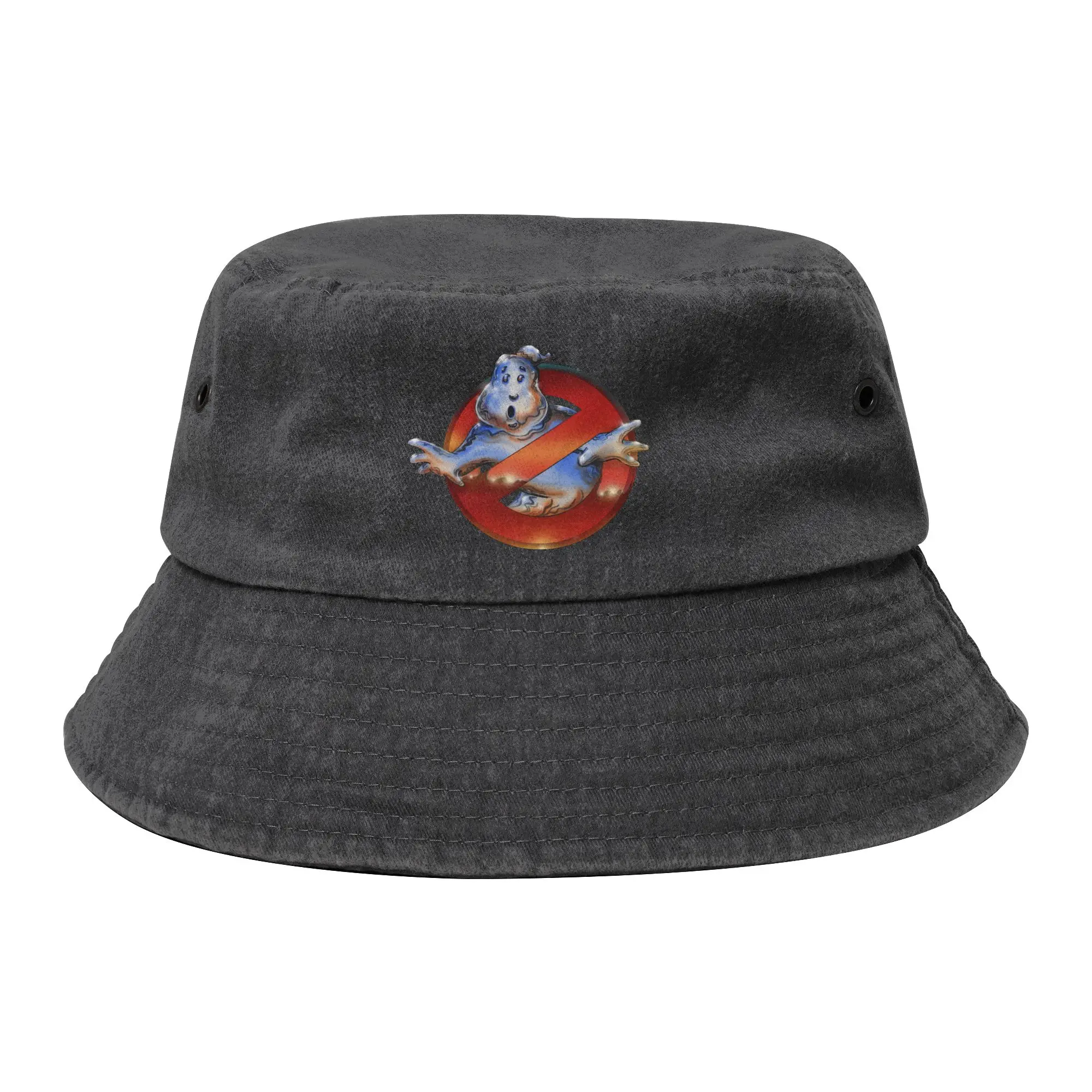 Ghost Busters Movie Bucket Hat for Men Women Vocation  Distressed Cotton Sun Hat UV Protection for Hiking Fishing Fisherman Cap