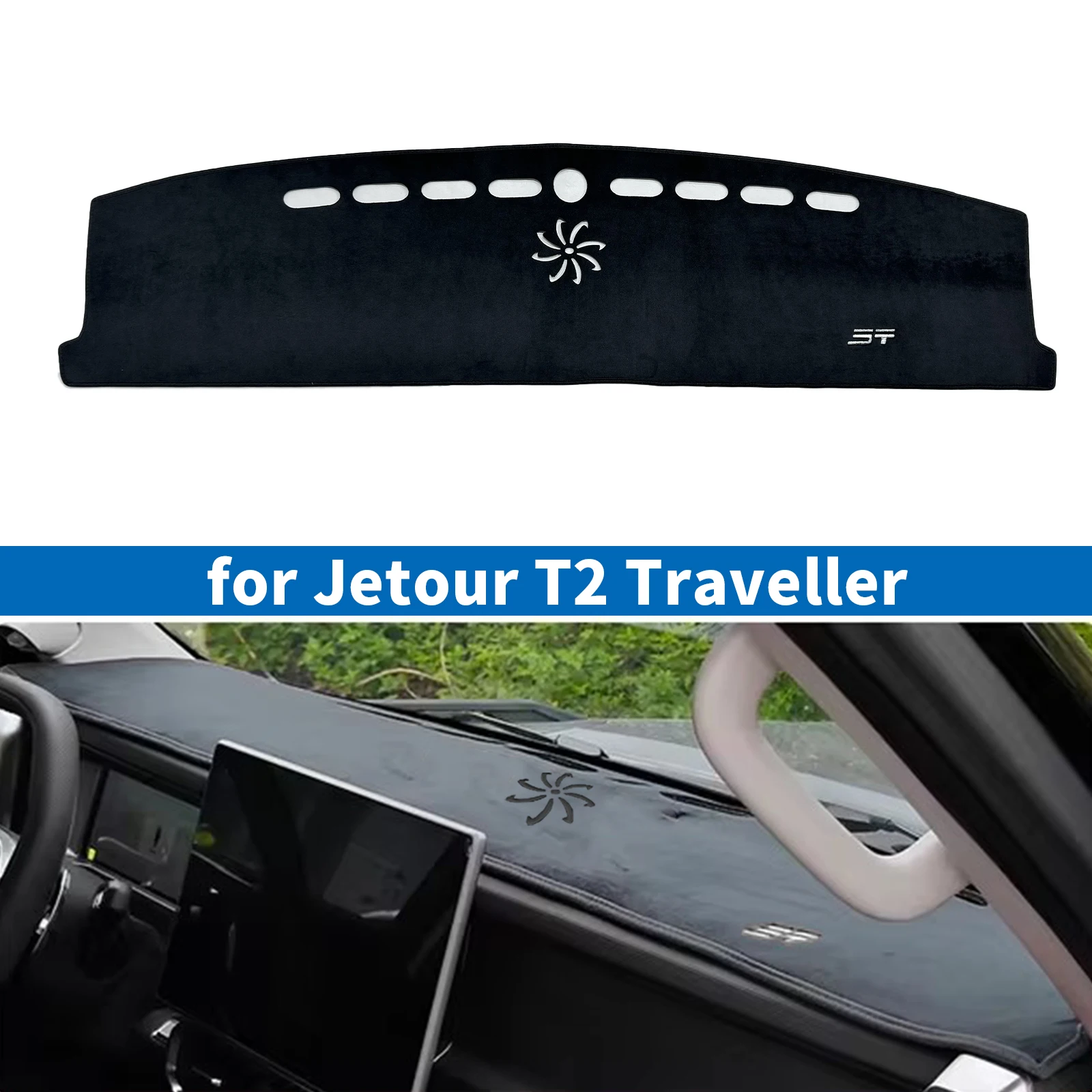 

for Jetour T2 Traveller 2024 2025 Car Dashboard Mat Sunshade Protective Carpet Dash Mat Dashmat