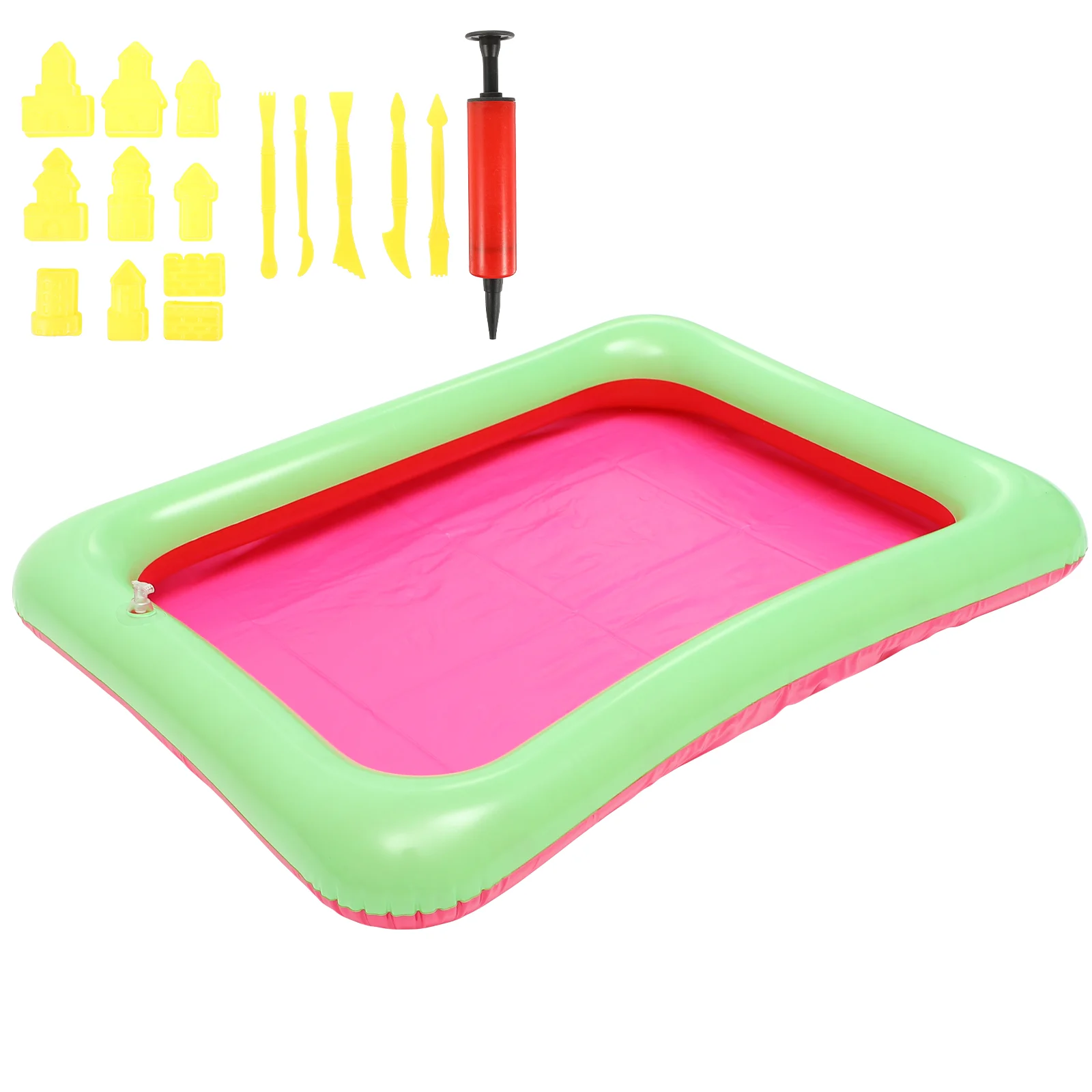 17 Pcs Sand Mold Toys Creative Kids Tray Accessories Children\'s Playingthings Plastic Beach Molds