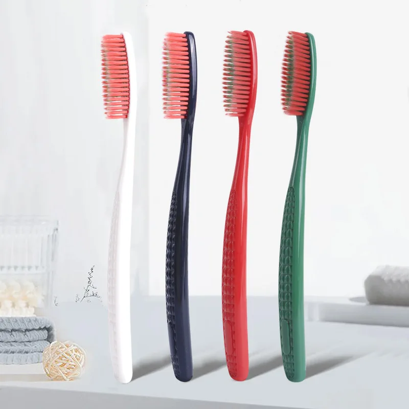 Long Haired Lazy Toothbrush for HomeUse 5 Vacuum Formed Packs Labor-saving Adult Soft Bristled Dental Toothbrush Teeth Whitening