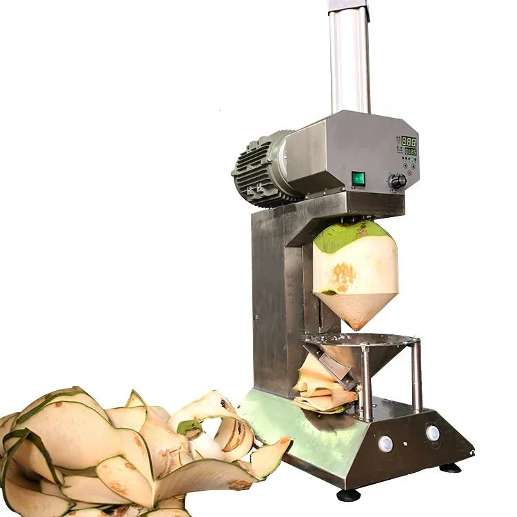 Electric Green Coconut Automatic Husk Remove Grater Peeler Dehusk Scraper Open Opener Cutter Cut Peel Machine