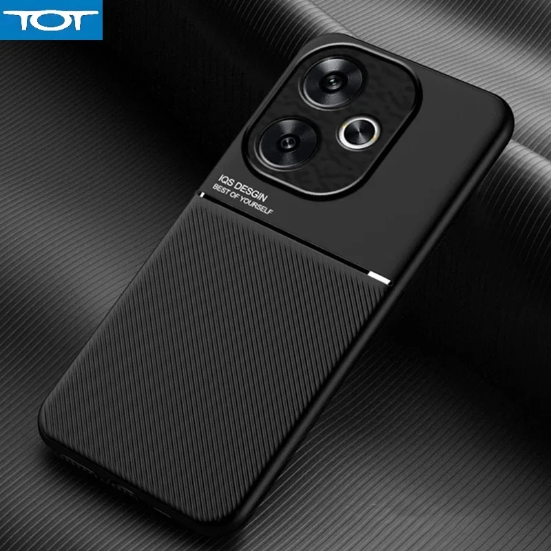 

For Poco F6 5G Case Car Magnetic Holder Phone Case for Xiaomi PocoF6 Poco F6 Little F 6 Silicone Shockproof Leather Back Cover