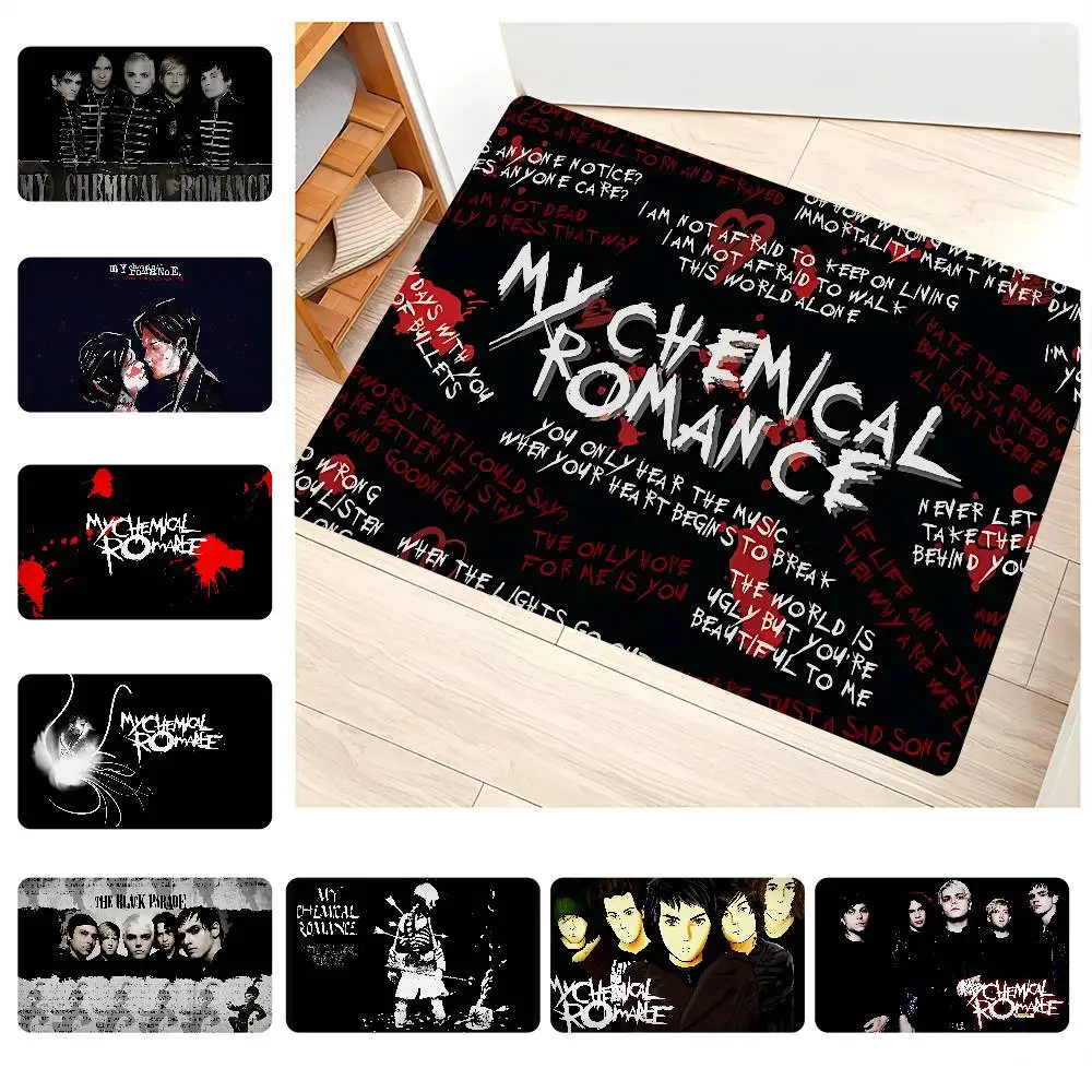 My Chemical Romance Rock Band Door Mat Nordic Style Bedroom Living Room Doormat Home Balcony Anti-Slip Alfombra