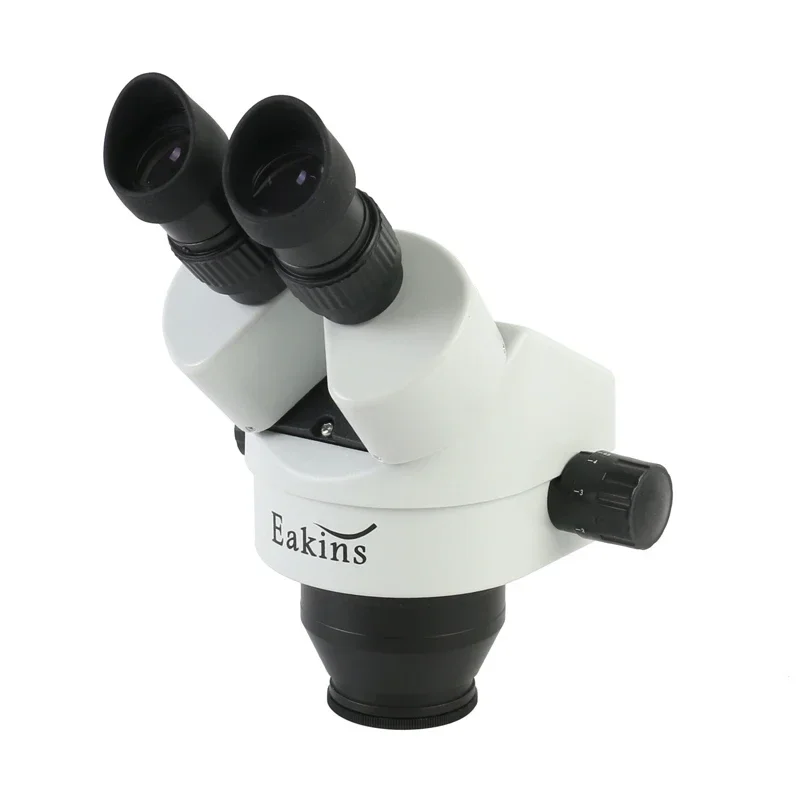 Microscopio binoculare per microscopio stereo da laboratorio industriale con zoom continuo 7X - 45X con oculare a LED WF10X per saldatura PCB del