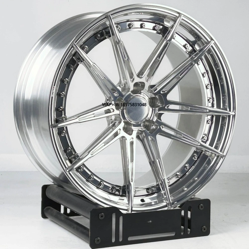 

5x120.65 Wheels for C8 C7 C6 C5 ZR1 Z06 19 20 21 22 Inch Rims Deep Polished Alloy Forged 2 Piece Wheels