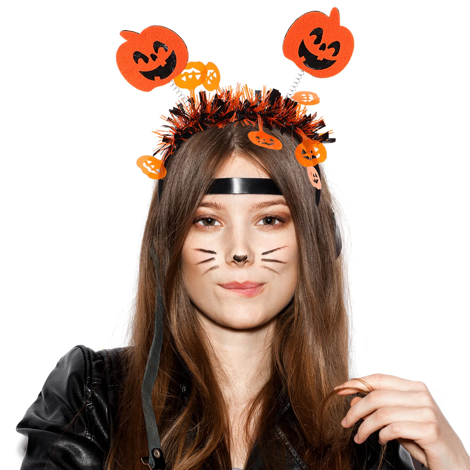 

4 шт., повязка на голову с тыквой на Хэллоуин, жуткий костюм для косплея, головной убор, аксессуары для волос, карнавальное платье, головные уборы для женщин и девочек