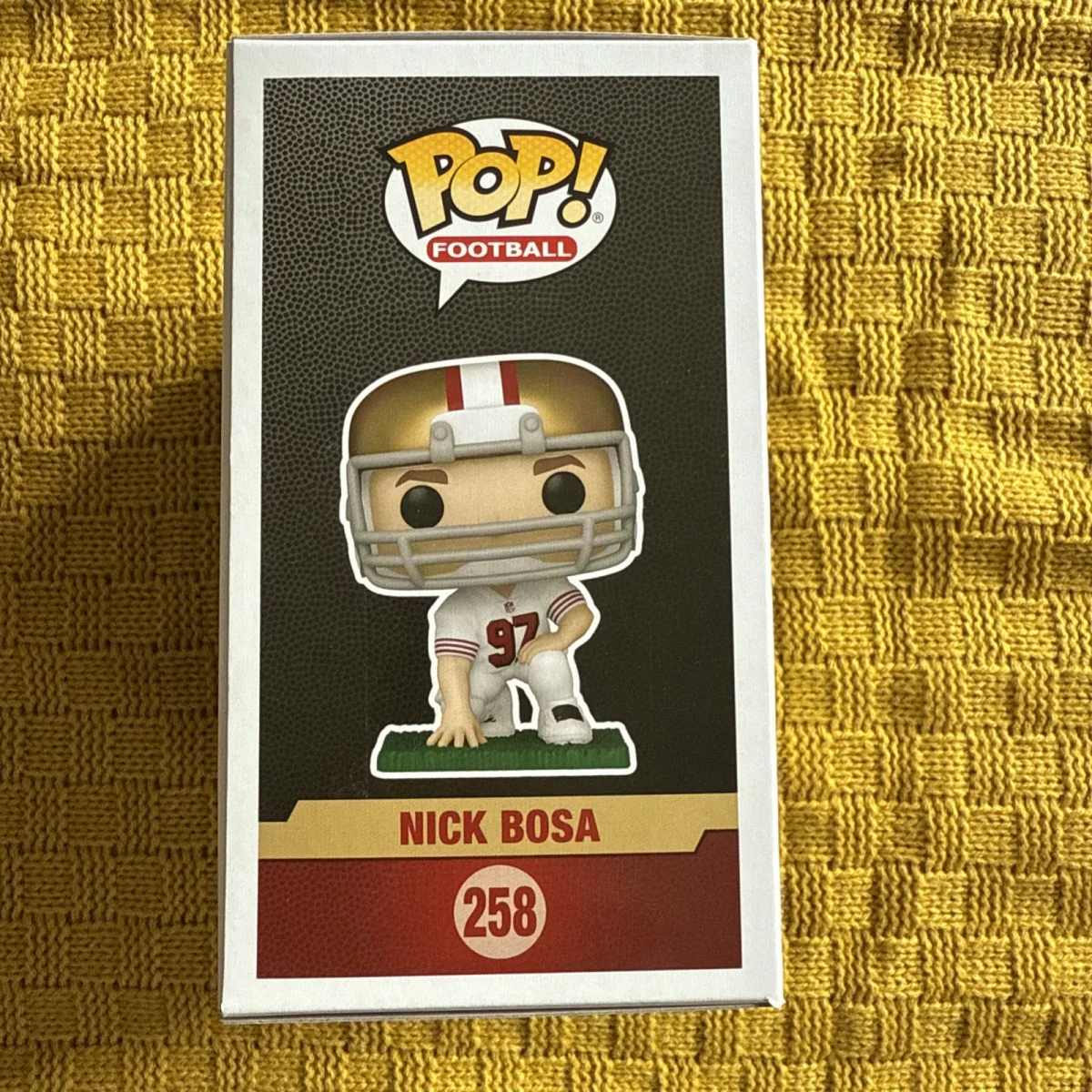 

Funko Pop! NFL San Francisco 49ers Nick Bosa Vinyl Figure #258 Official Licensed Limited Edition Statue Rugby Fans Toys Gift