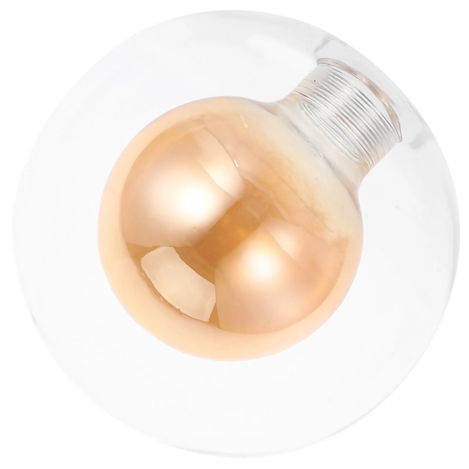 Transparent Glass Globe Lampshade Double Layer Round Spherical Light Cover for Ceiling Pendant Wall Sconce Bathroom Office