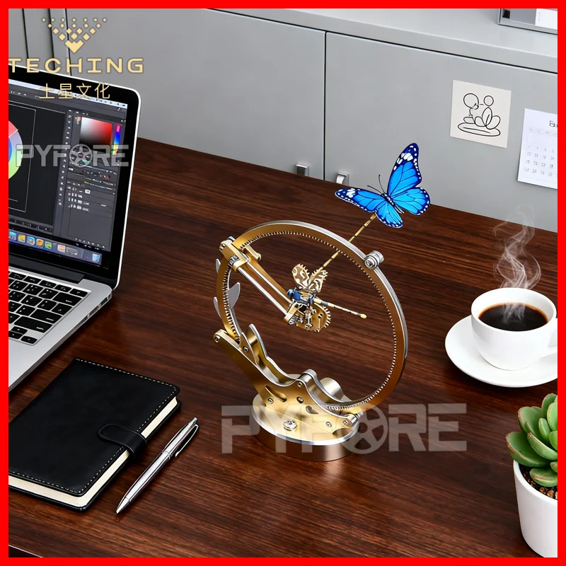 

TECHING DRAGONFLY Electric Model Kit 3D Mechanical Assembly Desktop Decorative Toy Gift for Adults Kids