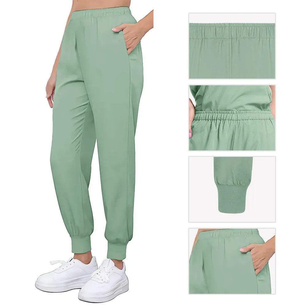 Vêtements de travail pour médecins d'hôpital, accessoires d'infirmière unisexes, uniformes de chirurgie dentaire orale, uniforme médical de pharmacie, ensemble de gommage pour Service de santé