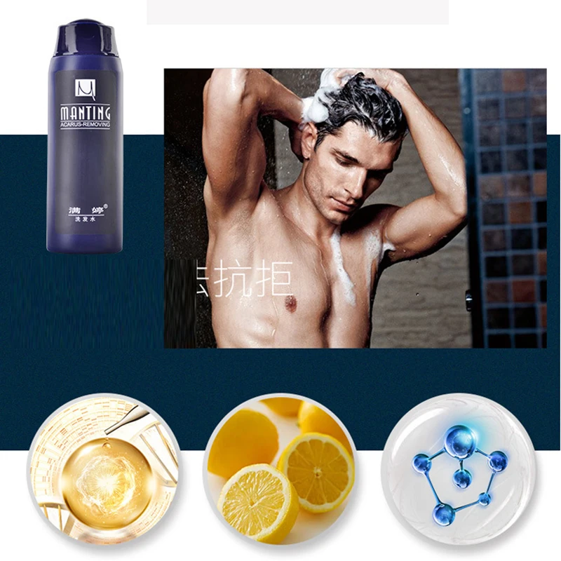ManTing Professional Shampoo Divide Mite Anti-Itching Anti Dandruff Suitable No Silicone Oil Oil Control for All Hair Types