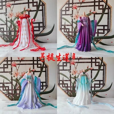 customize 1/6 Female Classical Hanfu Chinese Ancient Tradition Hanfu Dress for 12inch Action Figure Model