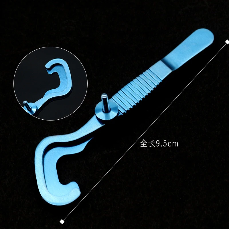 Instrumentos oftálmicos de aço inoxidável, Eye Rolling Forceps, Double Eyelid Lid Clips, Scattered Granuloma Clips