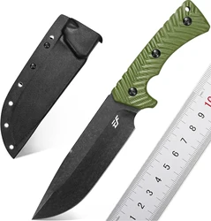 New Eafengrow EF144 Fixed Blade Knife AUS-10 Steel Blade G10 Handle Full Tang Fixed Straight Knives for Working Camping Hunting