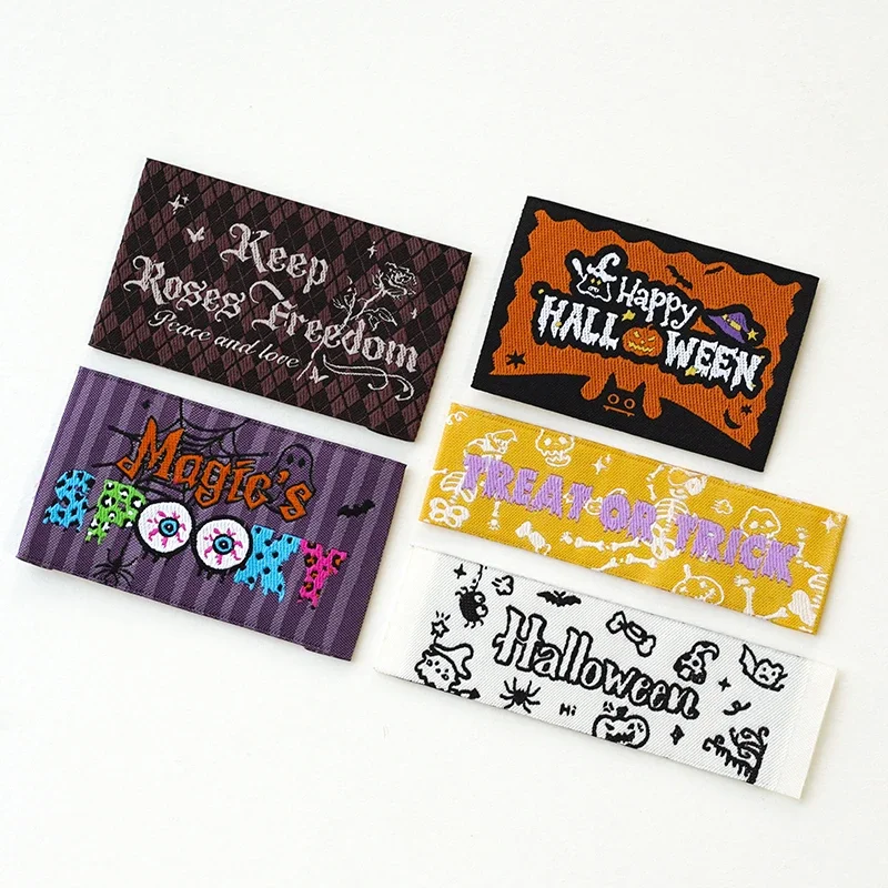 Clothing  label spot color woven mark handmade DIY label  A