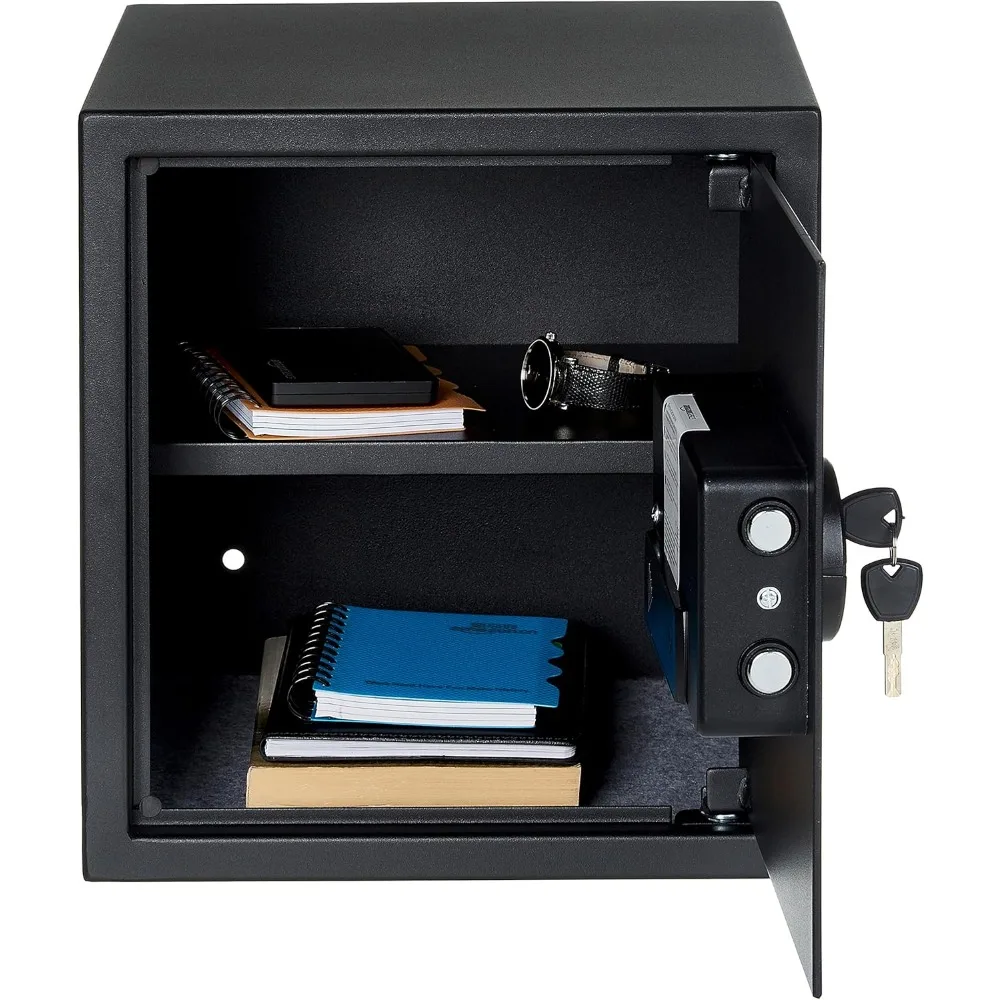 Caja fuerte de seguridad electrónica con cerradura de teclado para objetos de valor, capacidad de 1,2 pies cúbicos