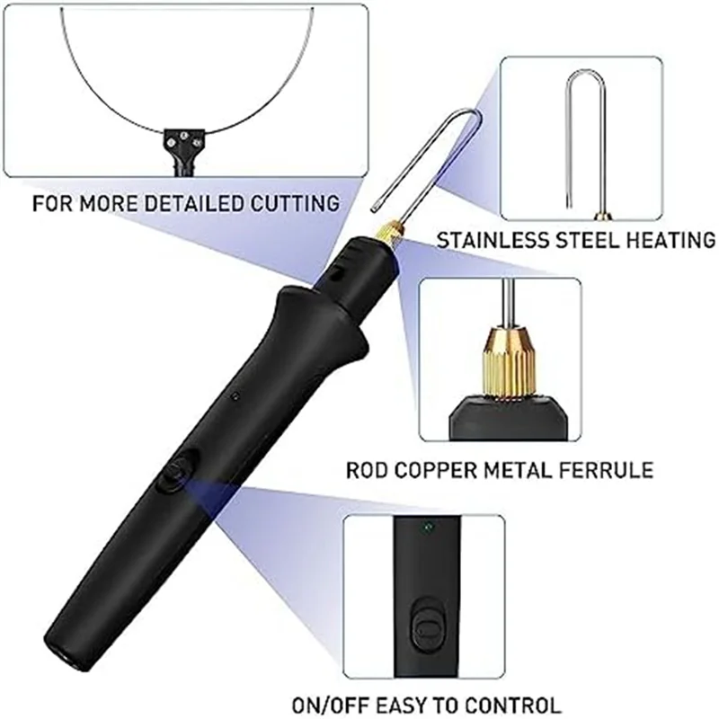 

Hot Wire Foam Cutter Kit Foam Cutter For Arbitrary Angle, Wide Application US Plug