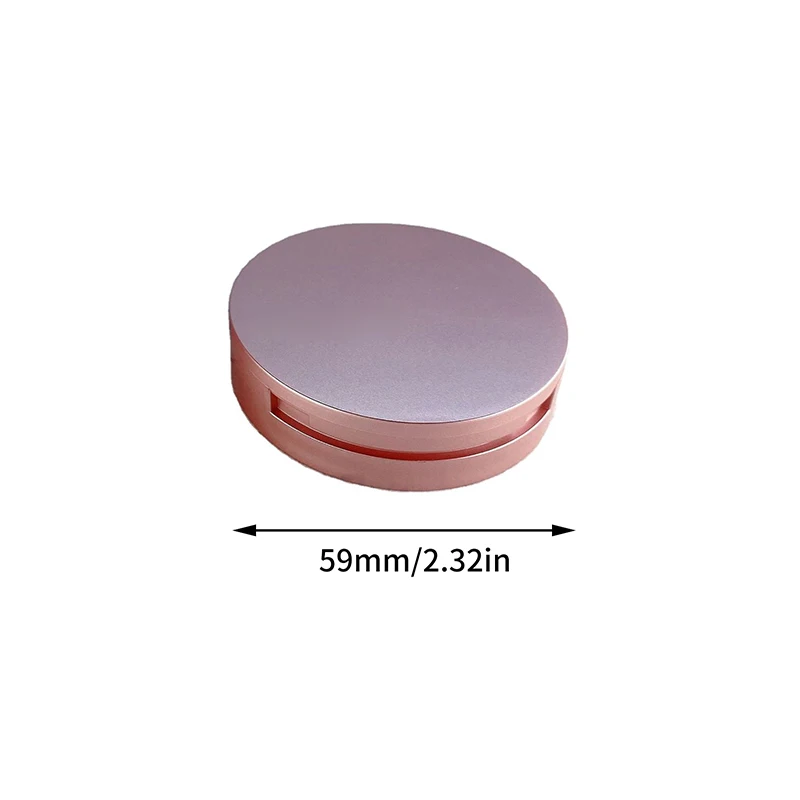 Rouge Box Portable Empty Compact Powder Container Makeup Packaging High Light Powder Compact DIY Blush Box With Mirror