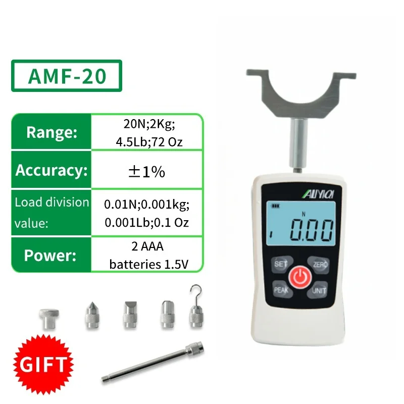 20N/2KG/4.5LB/72OZ Push Pull Force GaugeMuscle Test SystemForFitness Professionals,Physical Therapists,Rehabilitation Centers