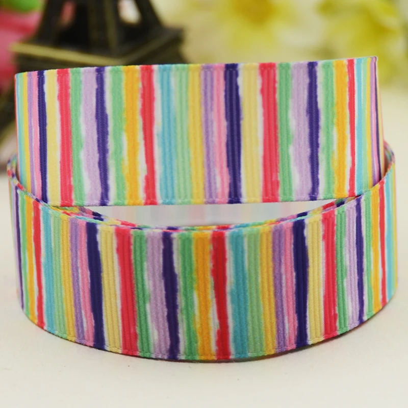 22mm 25mm 38mm 75mm stripe cartoon printed Grosgrain Ribbon party decoration 10 Yards satin ribbons