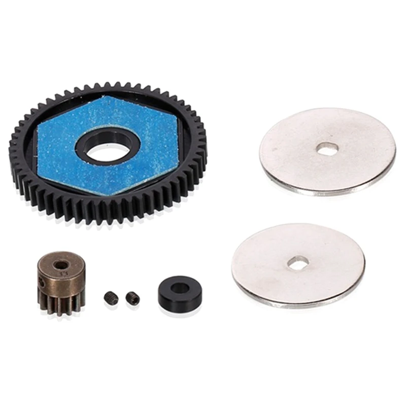 56T Spur Gear 13T Motor Gear Gearbox Transmission Gears Set For 1/10 RC Crawler Car Axial SCX10 SCX10 II Upgrade Parts