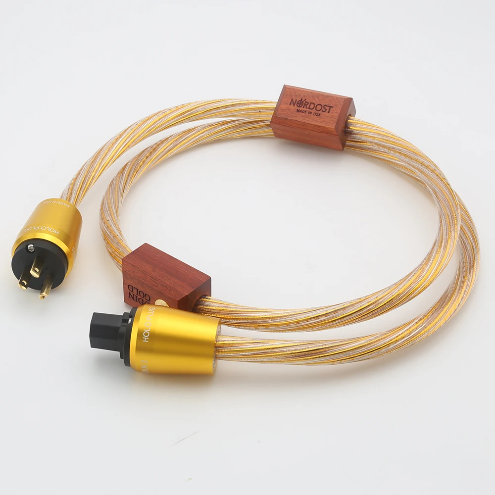 Nordost Odin Gold Hifi Schuko Power Cord Audio High Fidelity Fever Supply Cable US Standard Power Line