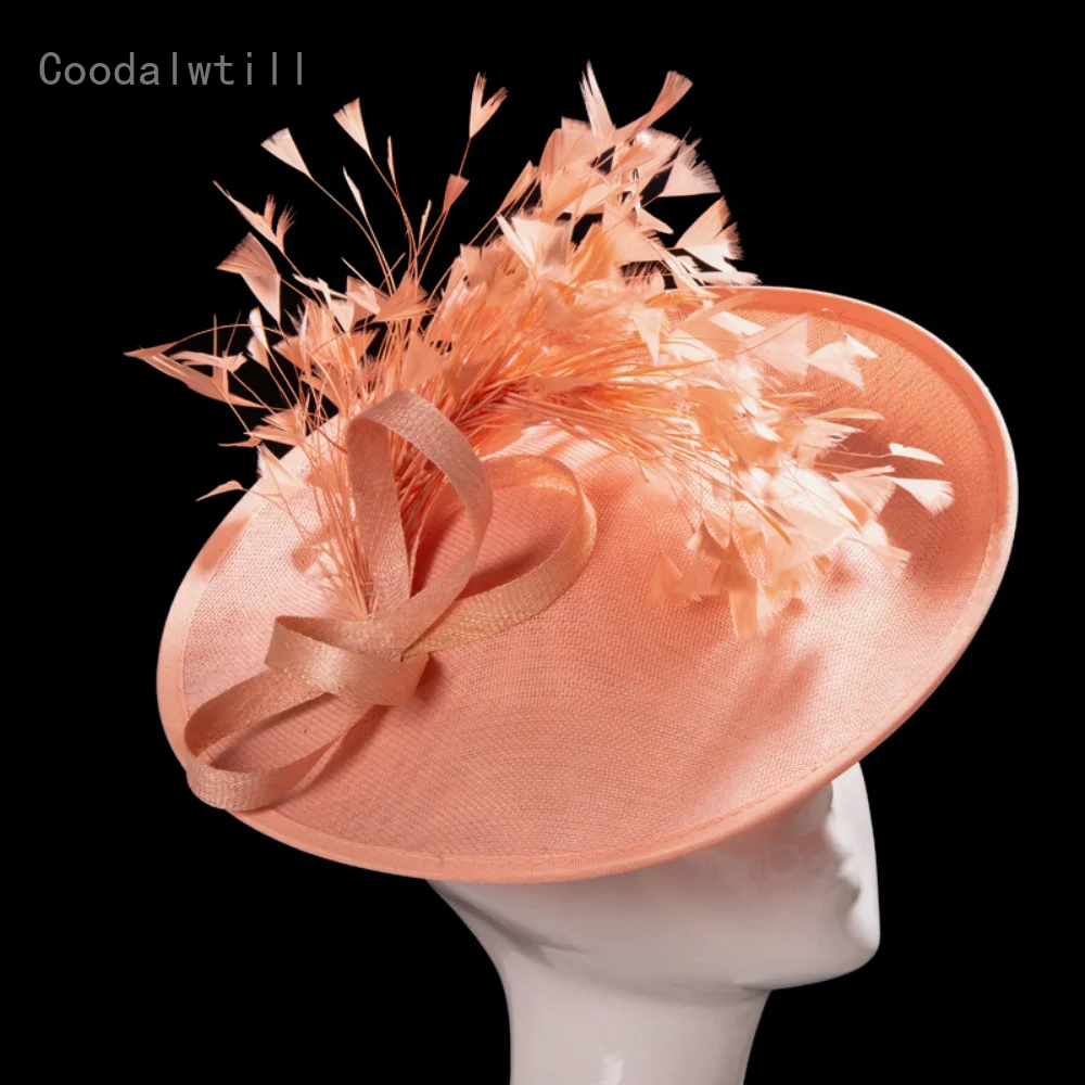 Grüne Hochzeit Fascinator Hut Frauen Hochzeit Kopf bedeckung Kirche Party Kopf bedeckung Damen Kenducky Race Fascinators Haars pange Chapeau