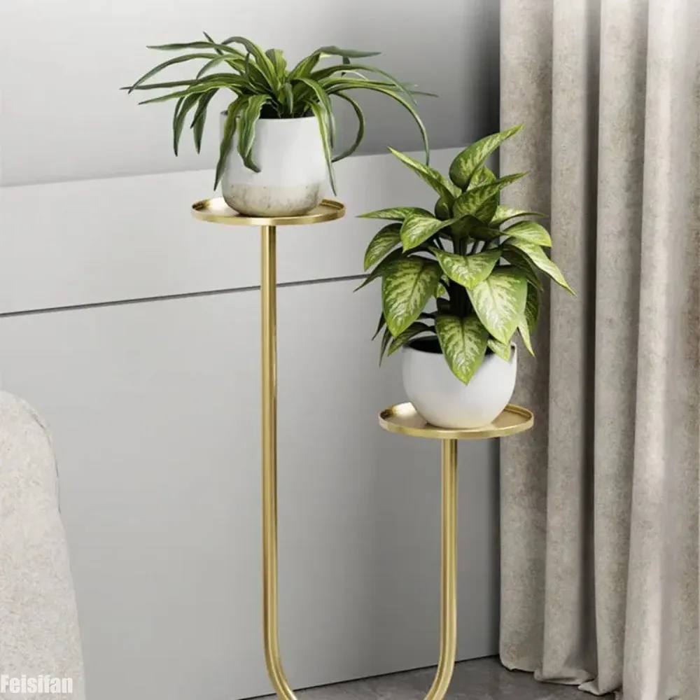 Creative Metal Floor Stand Shelves for Balcony Living Room Flowerpot Vases Holder Plants Display Shelves Furniture Decoratives