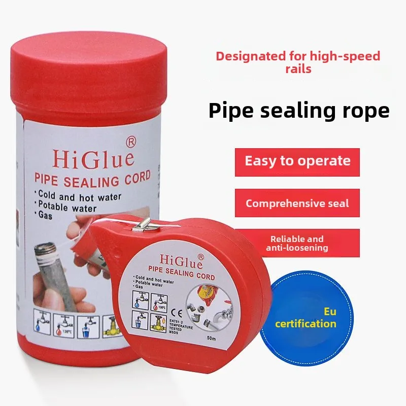 55 Pipe Sealing Cord Thread String Line Pipeline Magic Sealing Rope PTFE Tape For Water Gas Air Leak Fix