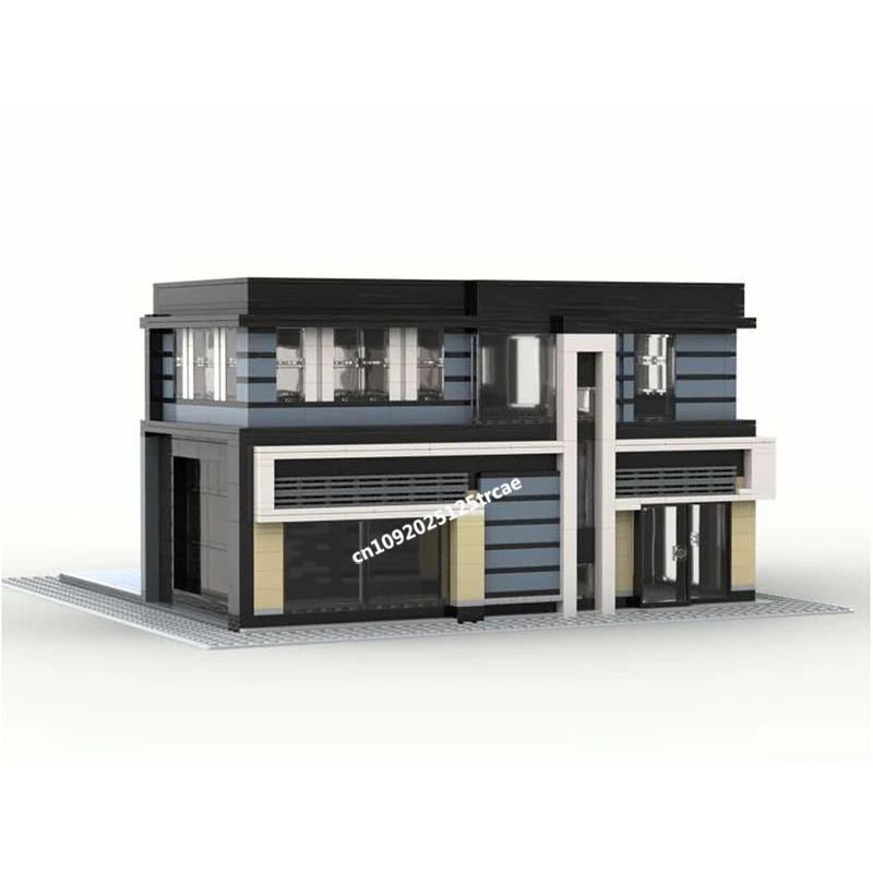 Neue 1292Pcs Stadt Heißer Verkauf Street View Moc Modulare Moderne Haus Modell Bausteine Diy Kreative Ideen Kidtoys Geburtstag geschenk