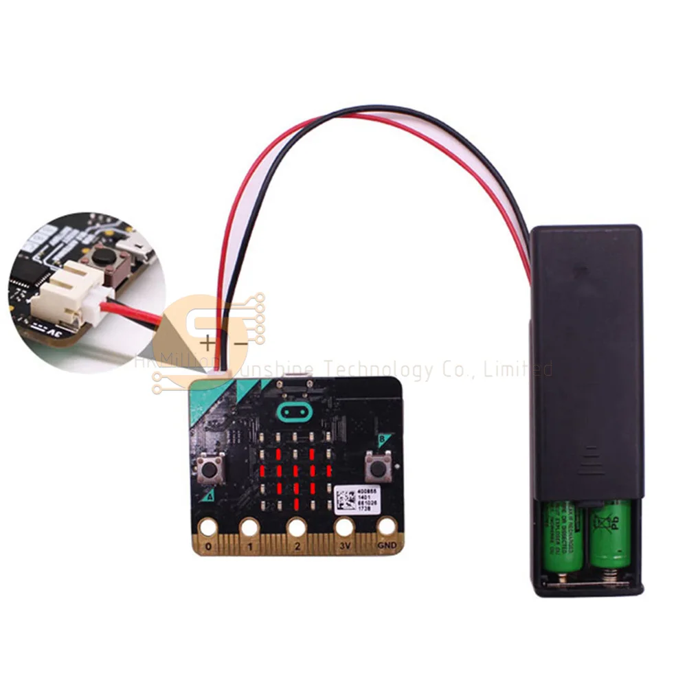 5 Pcs 3V AAA Battery Holder Case with ON/Off Switch, Wire Leads & PH2.0 JST Connector - Compatible with BBC Micro:bit, Arduino
