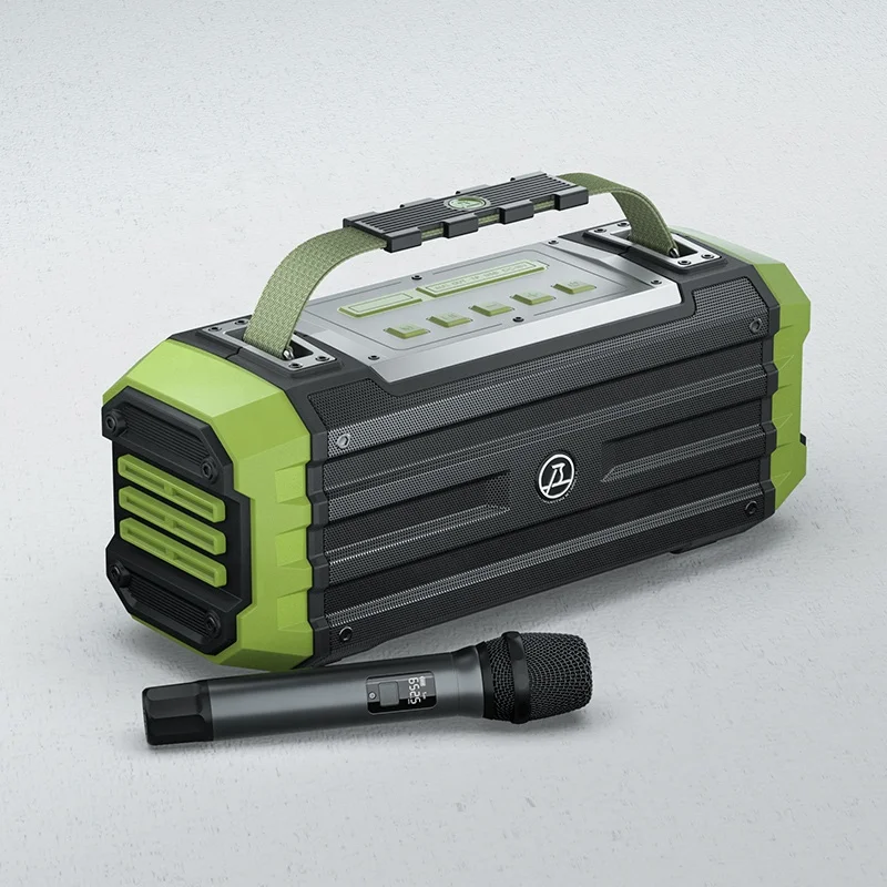 Custom 100w Big Power Outdoor tooth Speaker Wireless tooth Speakers With UHF Wireless Mic