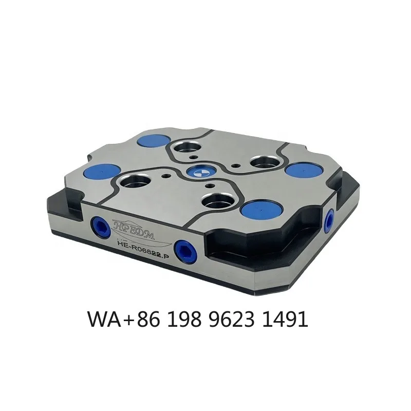 

HE-R06822.P 150*116*27mm Steel Zero Point Quick Change Base Pallet High Precision Workholding for CNC Machining Vise