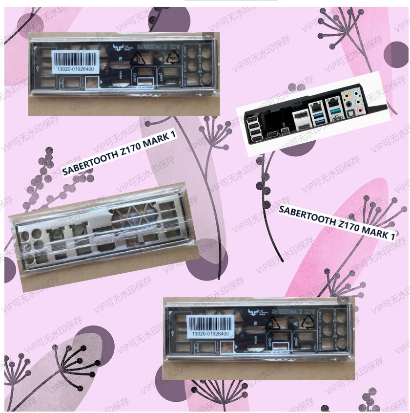 Soporte Blende de placa trasera de escudo de E/S IO para ASUS SABERTOOTH Z170 MARK 1
