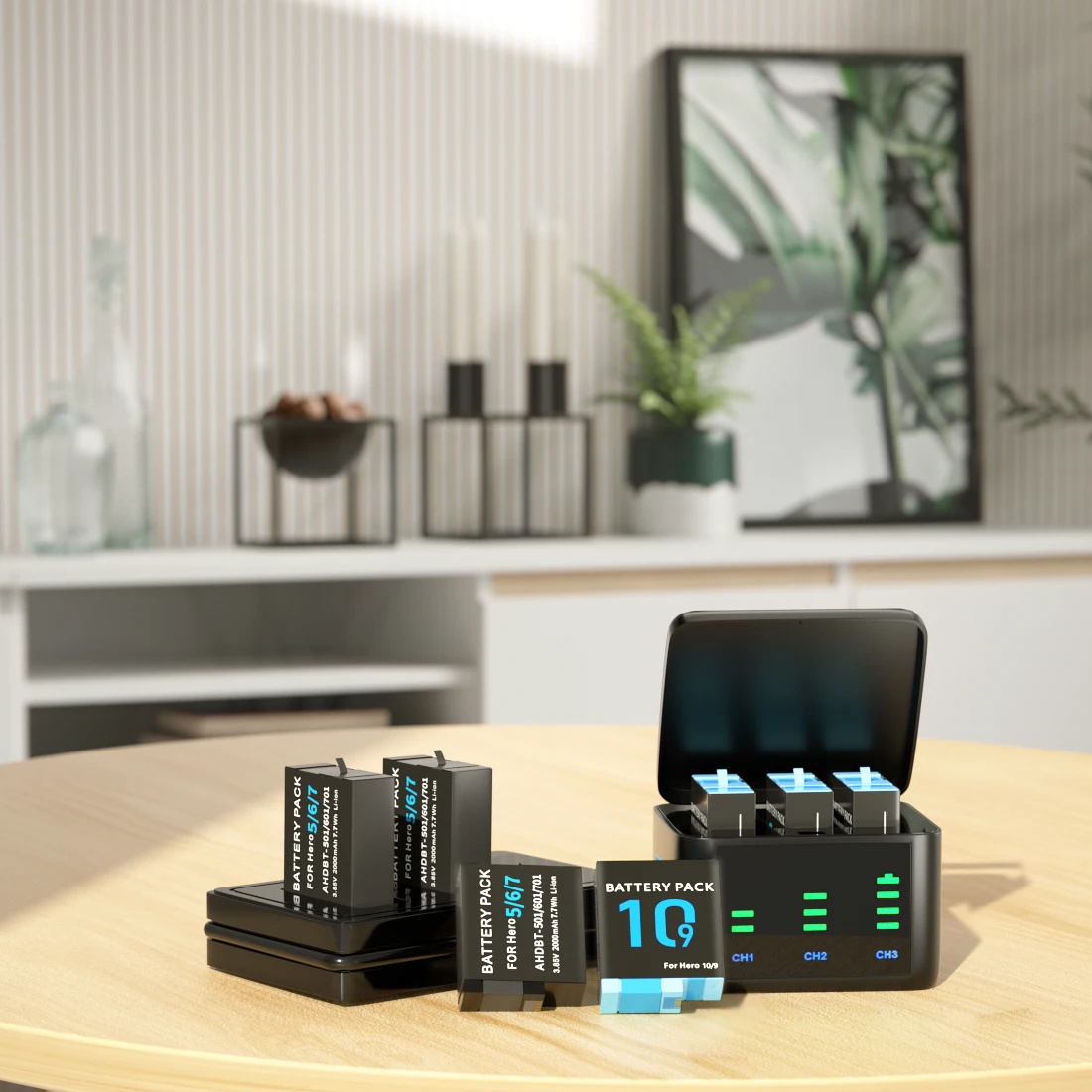 ل Gopro بطل 11/10/9 بطارية ليثيوم ل الذهاب برو بطل 11/10/9 الأسود اكسسوارات ل GoPro عمل الرياضة كاميرا 2000MAH