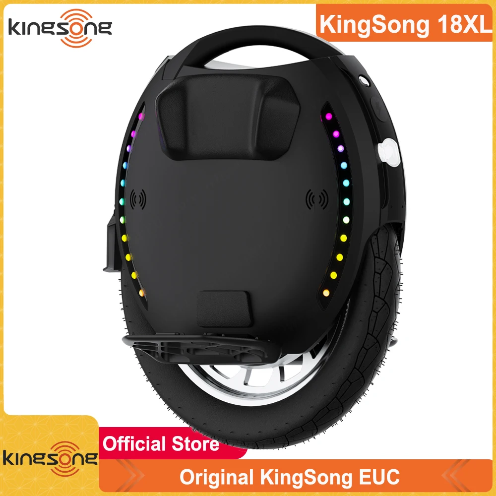 EU Stock 2024 Newest Official KingSong 18XL 84V 1554Wh Battery Peak Power 4000W Motor Top Speed 50km/h KS 18XL Electric Unicycle