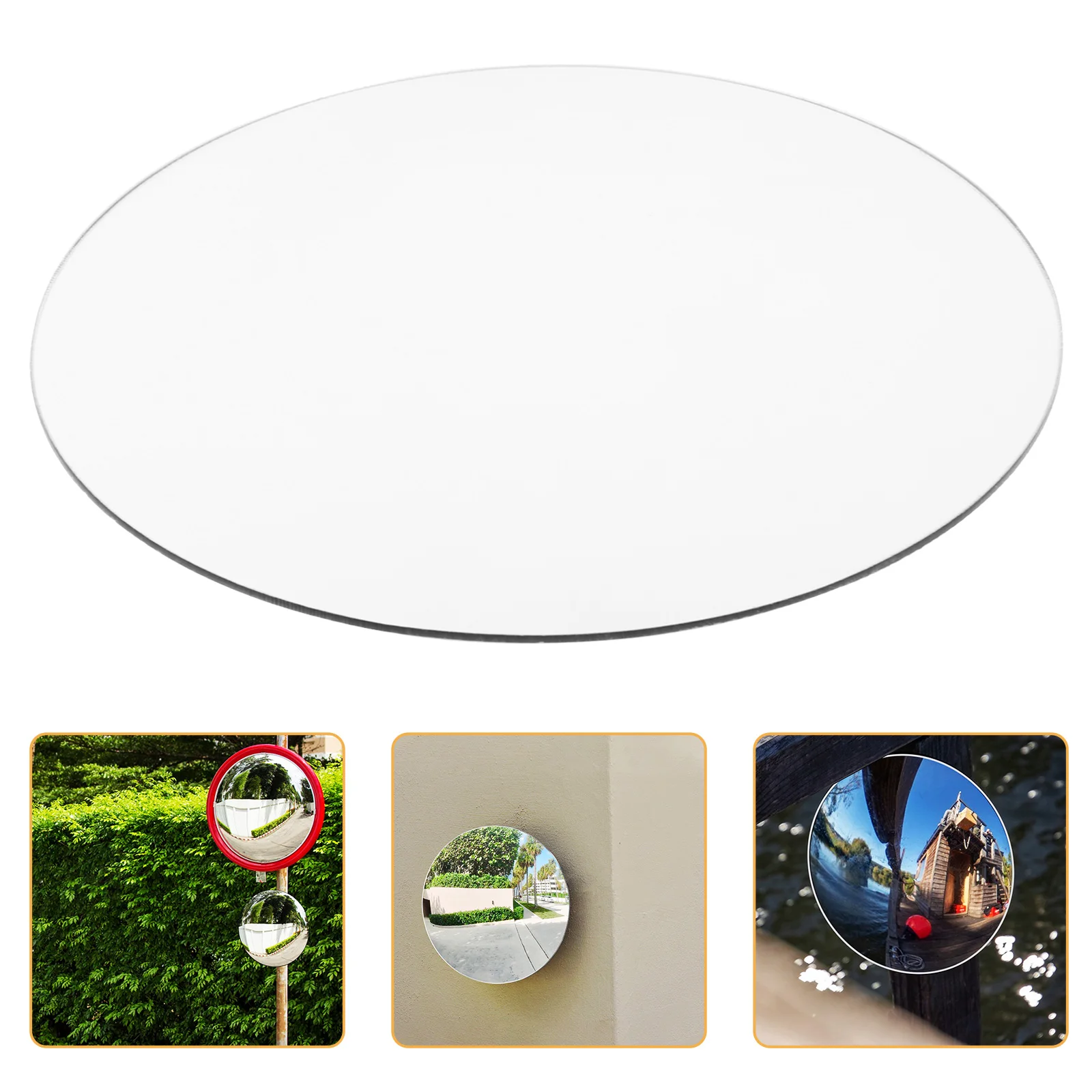 

Convex Anti Theft Mirror 15cm Wide Angle for Outdoor Traffic Garage Home Driveway Road Long Use Clear
