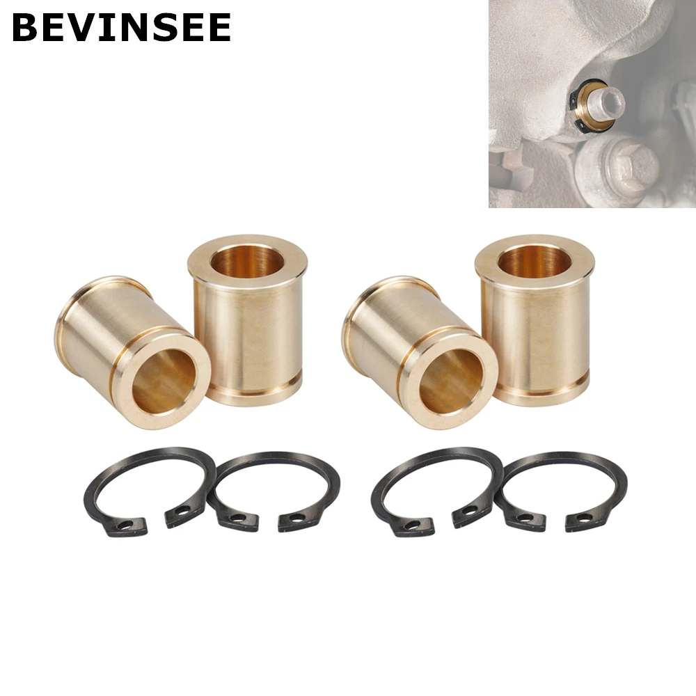 BEVINSEE For BMW E46 Brass Brake Caliper Slider Bushes Kit For BMW E46 E90 E92 E39 E36 E34 E85 Z4 Car Brake Caliper Accessories