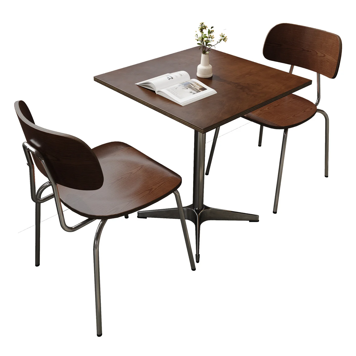 Medieval style coffee shop table and chair combination commercial Internet celebrity dessert milk tea shop restaurant bistro oce