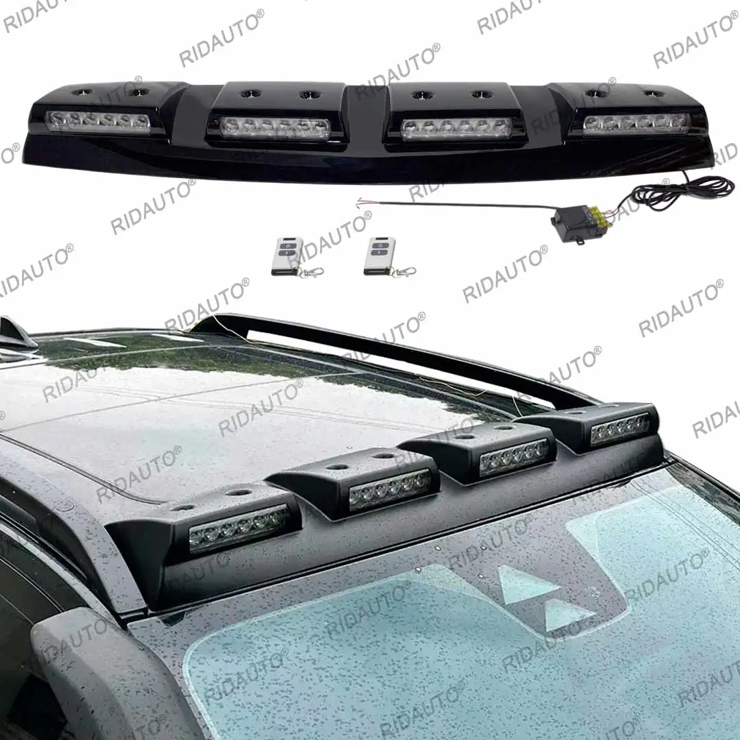 Spoiler świateł LED Offroad do FORD RANGER VW Amarok 2023-2025 T9 4X4 Zmodyfikowane światło dachowe Bar Pickup Biały bagażnik dachowy LED