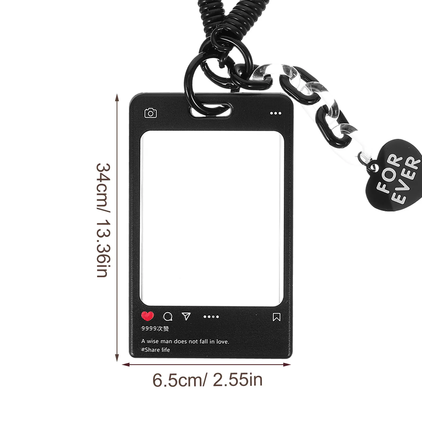 1Set Bus Card Holder Clear Double-Sided Design Anti-Scratch Acrylic Protective Cover for Student Id Card Badge Holder with