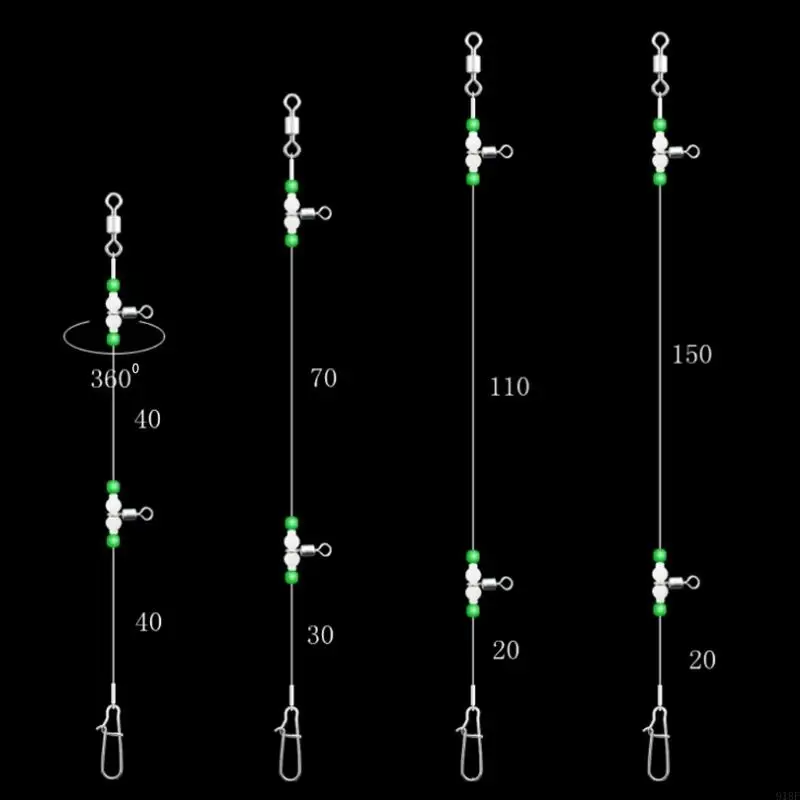 918f 1 Групповая рыбалка линия линия вилки ночные светящиеся бусинки булавки катящиеся разъем