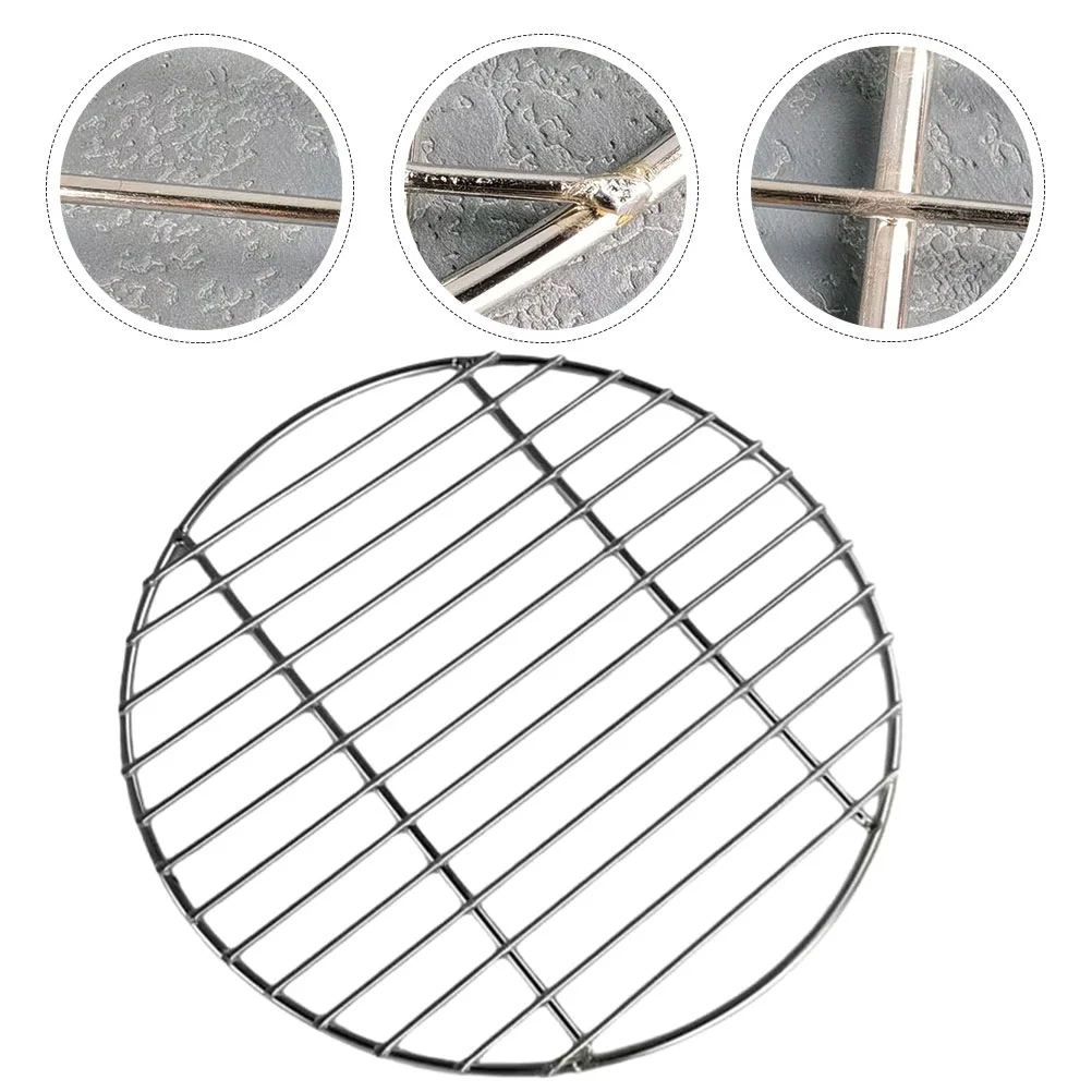 

Baking Mat Round Grill Net BBQ Camping Metal Mesh Stainless Steel Barbecue Grate