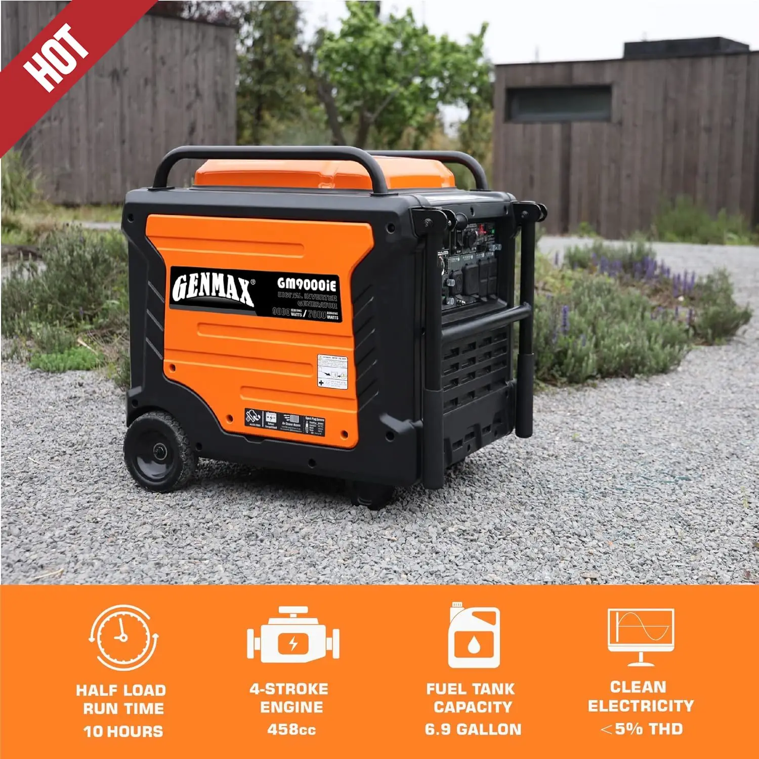 

EPA Compliant, Eco-Mode Feature, Ultra Lightweight for Backup Home Use & Camping