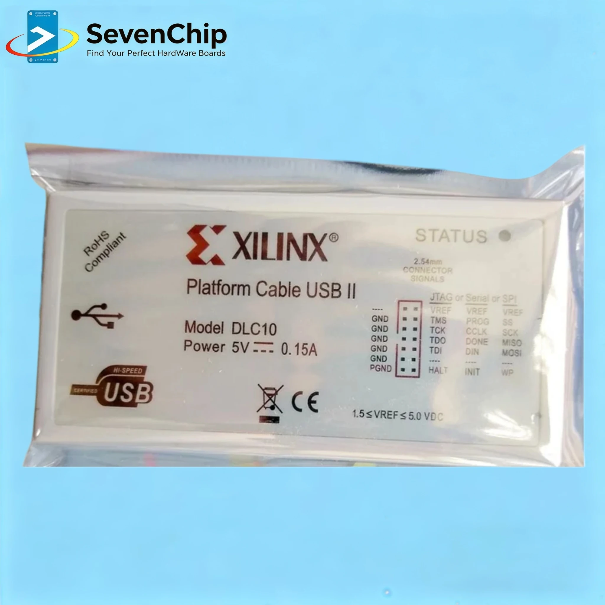 New DLC10 Xilinx Platform USB Download Cable Jtag Programmer Debugger  Adapter for FPGA CPLD C-Mod XC2C64A  XC2C256