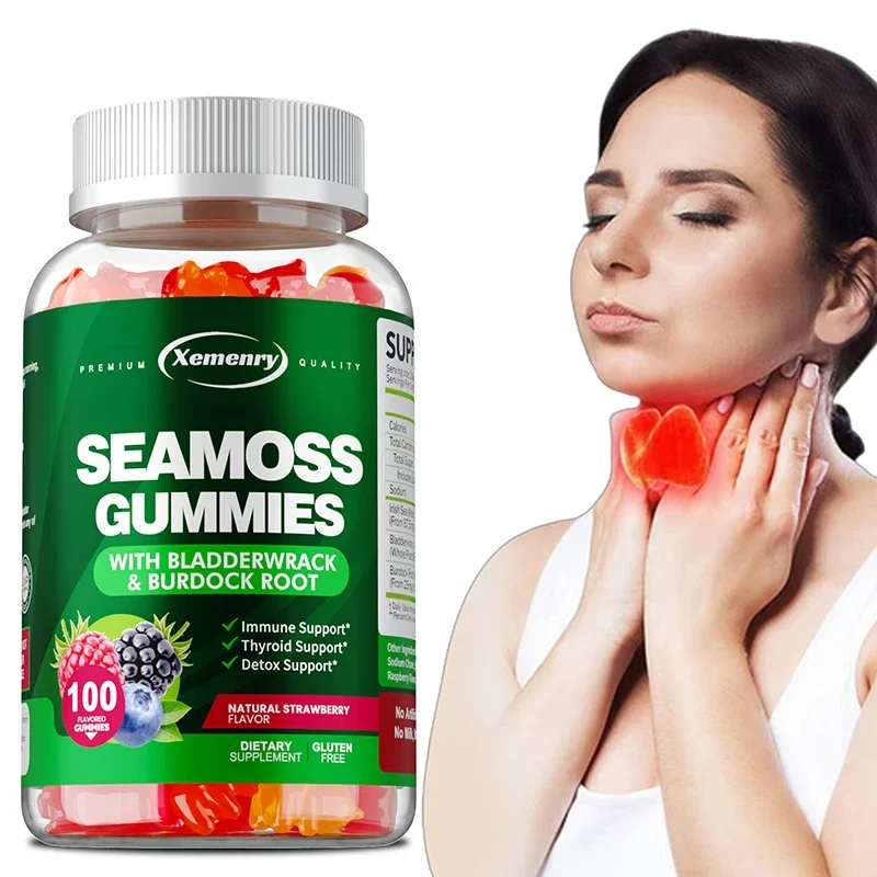 SEA MOSS Gummies - Supports Thyroid, Skin ,Joint Health, Gut Cleansing, Antioxidant
