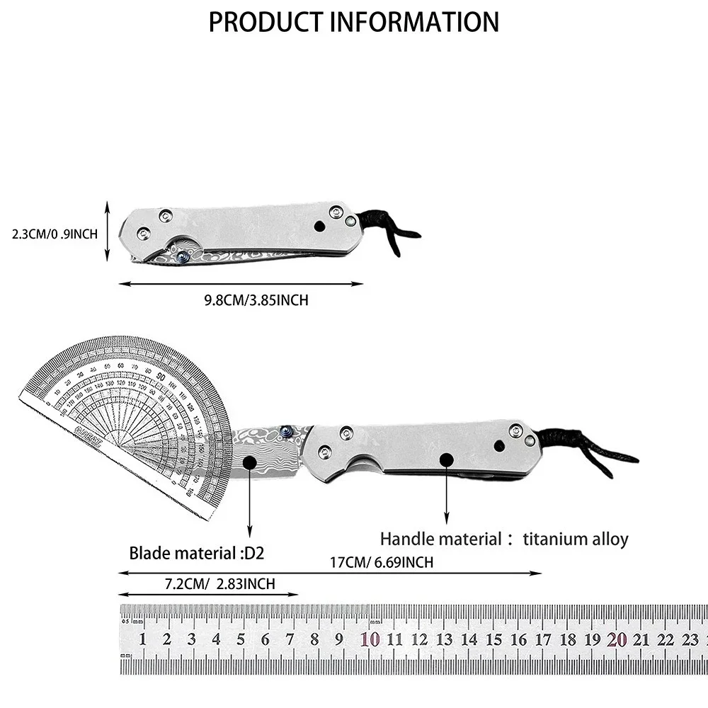 صلابة عالية التخييم في الهواء الطلق D2 شفرة سكين للفرد البرية بقاء الصيد فائدة سكين جيب EDC الغابة الإنقاذ سكين