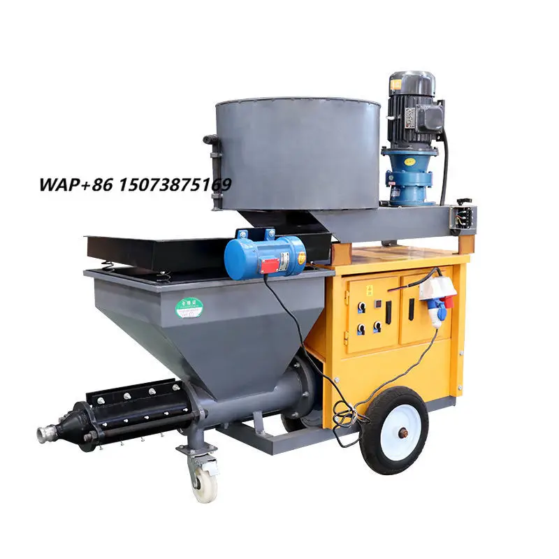 Multifunctional Cement Mortar Spraying Machine Electric Mini Stucco Pump Cement Sand Mortar Spraying Machine